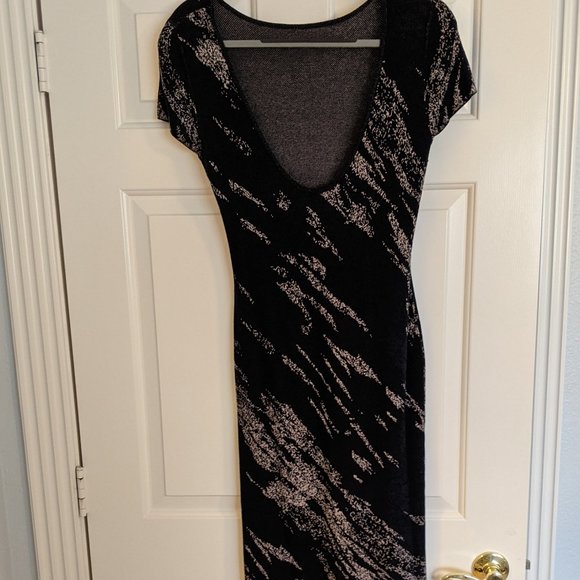 BCBGMAXAZRIA Jackee Crackled Jacquard Dress M - Picture 4 of 5